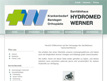 Tablet Screenshot of hydromed-werner.com